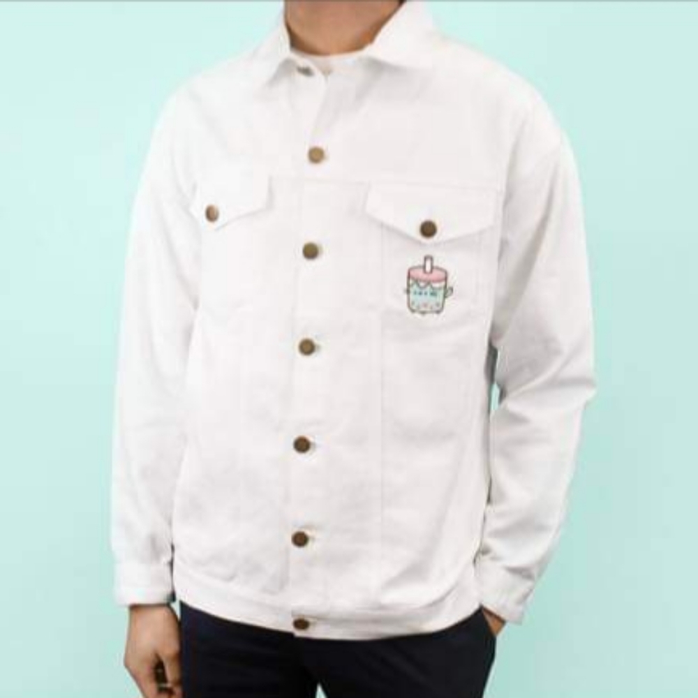 New XL Pusheen Box Jean Jacket